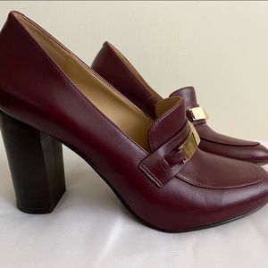 Authentic MICHAEL KORS red/burgundy heels